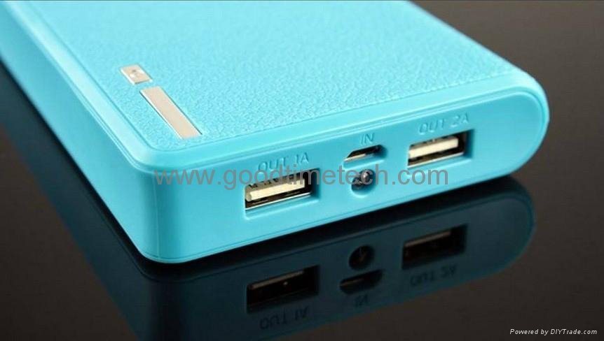 Wallet Style 20000mAh Power Bank Battery Charger with LCD Display for iPhone 4 4 2