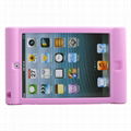 Handhold Silicone Skin Case Shock Proof Soft Cover for iPad mini / mini 2 4