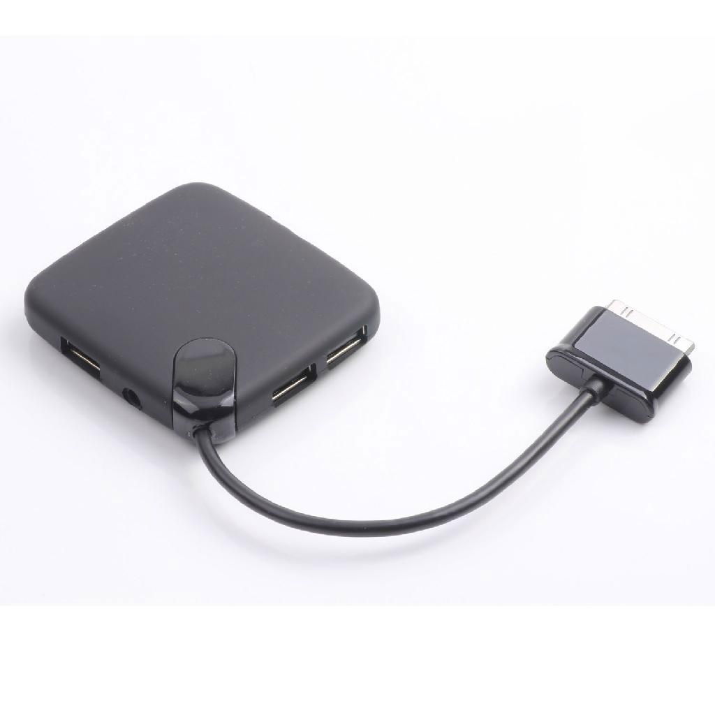 OTG Connection Kit + Card Reader USB 2.0 Hub for Samsung Galaxy Tab/Note Tablet 3