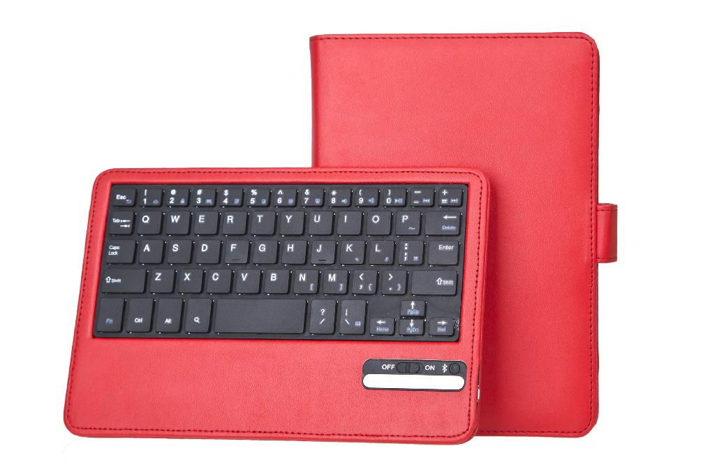 Leather Folio Case with Removable Bluetooth Keyboard for Amazon Kindle Fire HD 7 3