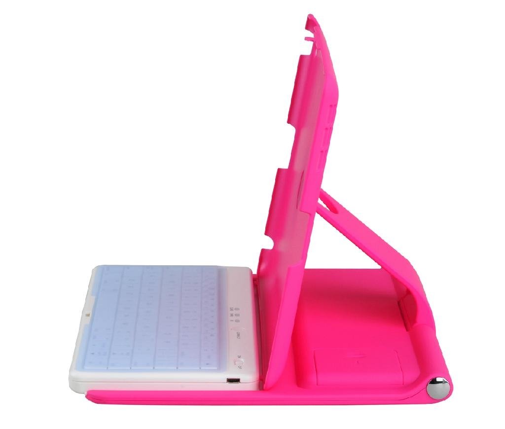360 Degree Adjustable Stand Case with Slide-out Keyboard for iPad 2/3/4 2