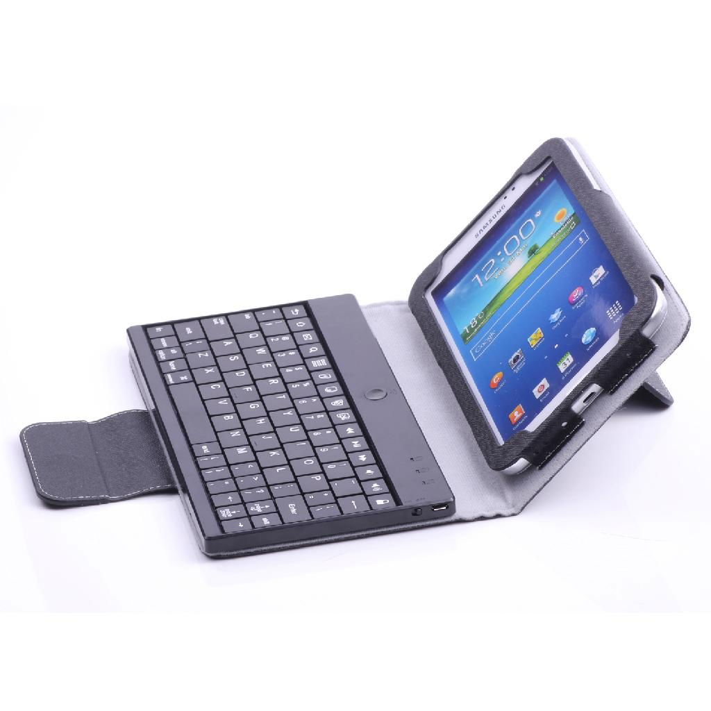 Leather Case with Bluetooth Keyboard for Samsung Galaxy Tab 3 7.0 P3200 P3210
