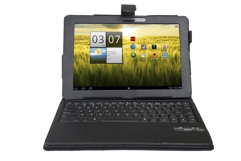Removable Bluetooth Keyboard Folio Case for Acer Iconia Tab A200/A510/A700