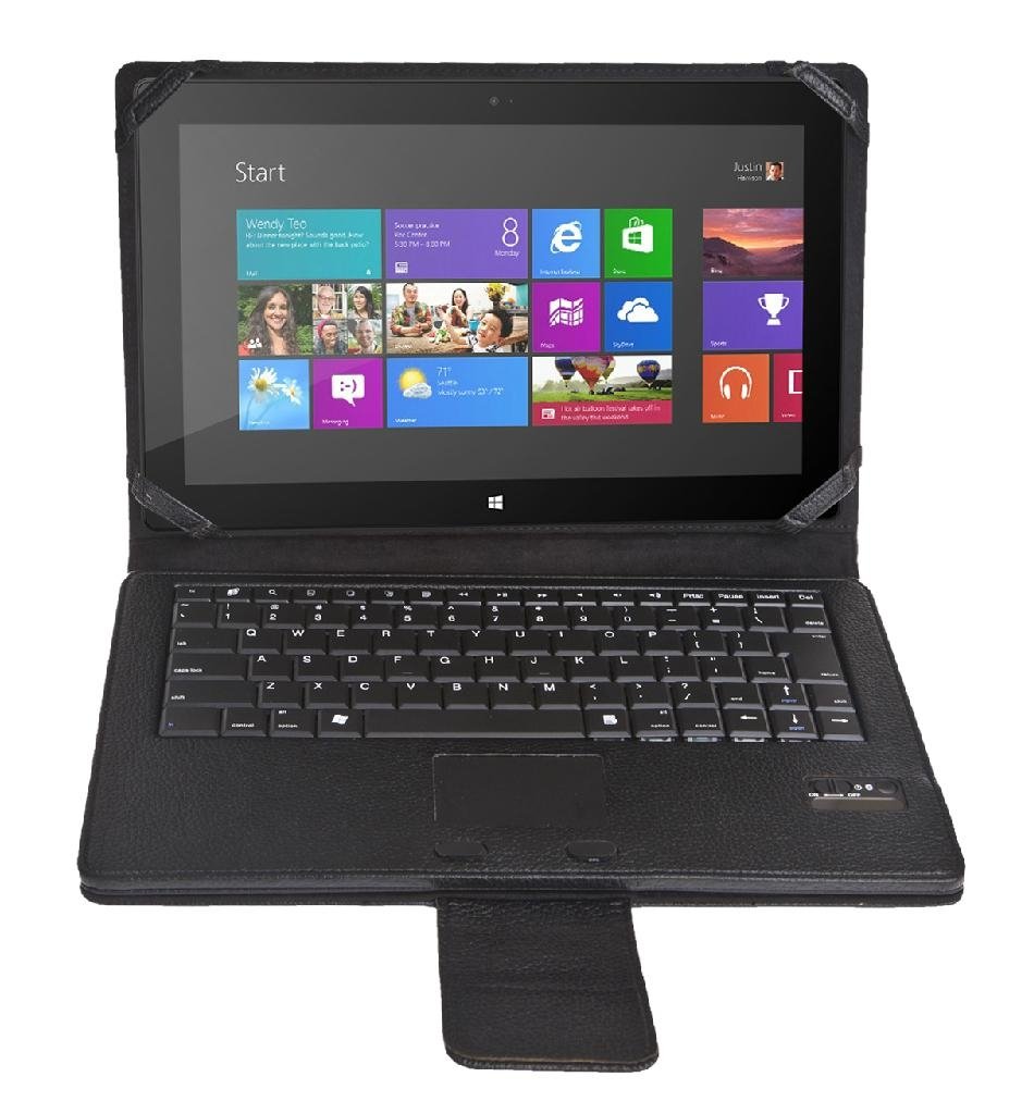 Leather Case with TouchPad Bluetooth Keyboard for Microsoft Surface Pro / RT