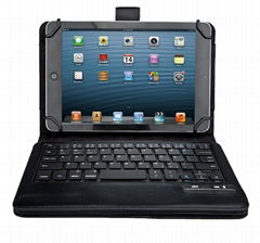  	Universal Bluetooth Keyboard Folio Case for 7 to 8 Inch Tablets