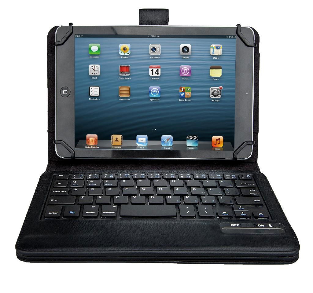  	Universal Bluetooth Keyboard Folio Case for 7 to 8 Inch Tablets