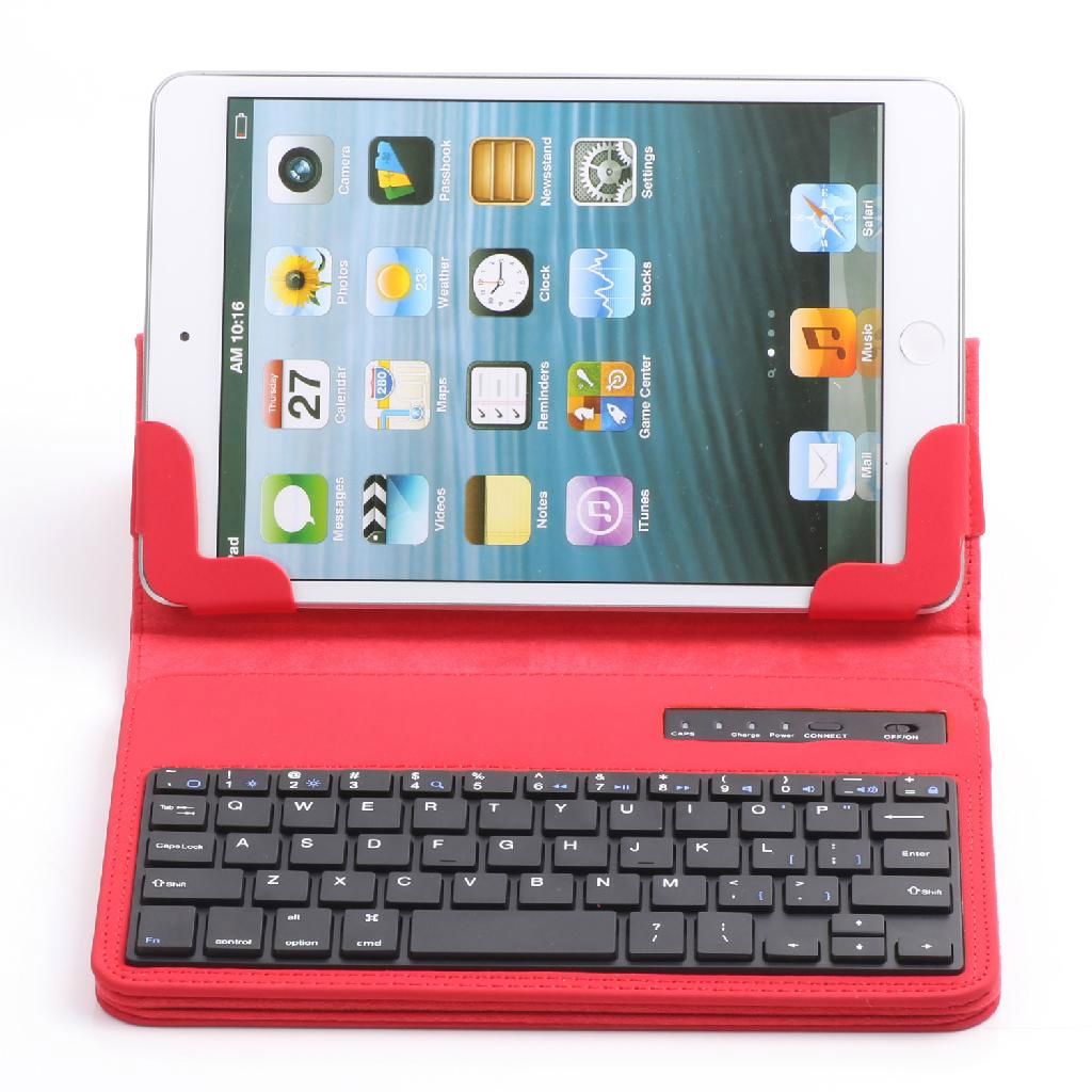 Universal Folding Case & Stand with Removable Bluetooth Keyboard for 7" Tablets