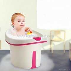 baby bath barrel with soft seat 