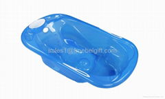 transparent baby bathtub with drain plug