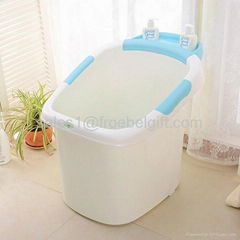 baby bath barrel with drain plug