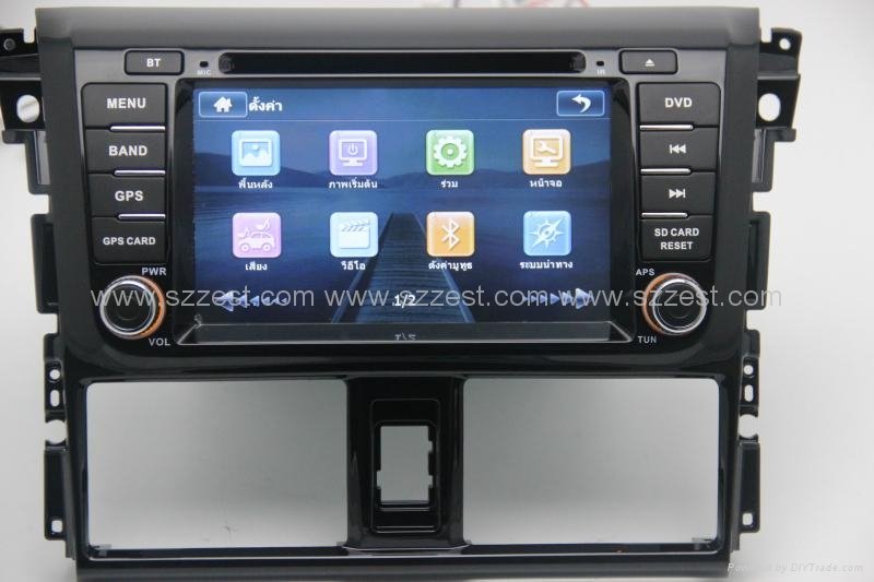 ZESTECH car dvd for toyota yaris 2014 dvd gps navigation radio Bluetooth ipod tv
