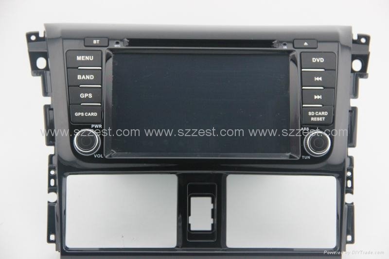 ZESTECH car dvd for toyota yaris 2014 dvd gps navigation radio Bluetooth ipod tv 4