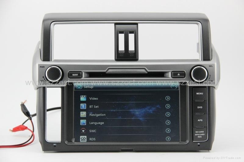 ZESTECH car dvd for toyota prado 2014 dvd gps navigation radio Bluetooth ipod tv 2