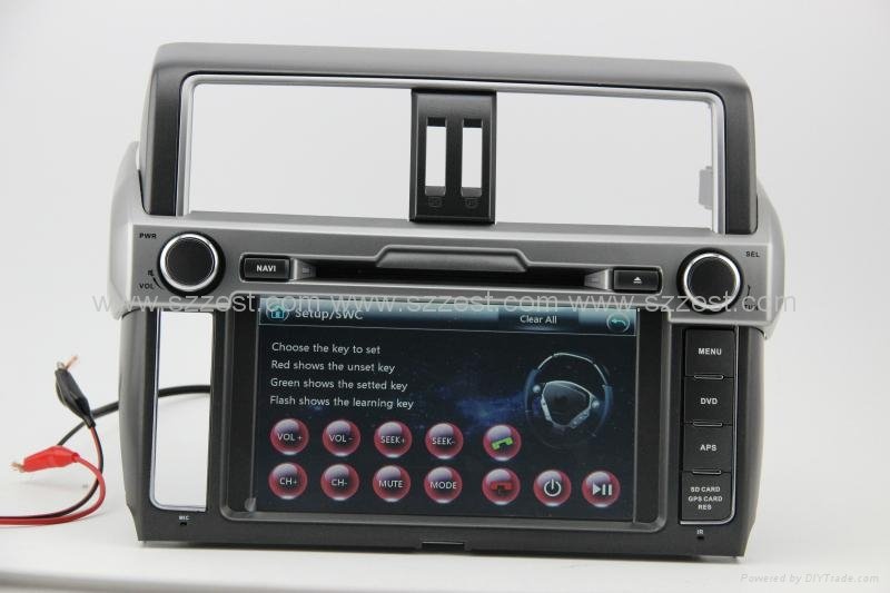 ZESTECH car dvd for toyota prado 2014 dvd gps navigation radio Bluetooth ipod tv 4