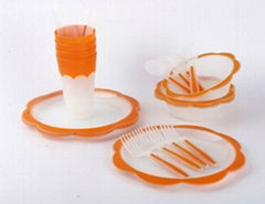 24PC PP TWO-TONE PICNIC SET