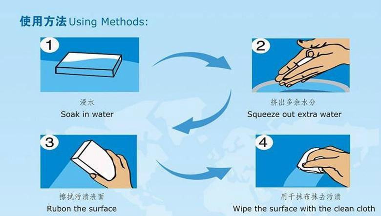 Melamine cleaning sponge foam 3