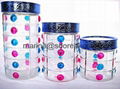 Hand-painted Glass Glass Canisters