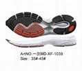 High quality Running shoes with rubber red soles