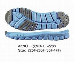 2013 Light blue EVA and Rubber Casual Running Sole