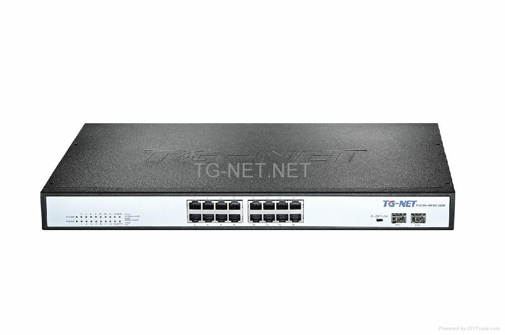 Full Gigabit PoE Swith 16-Port PoE  SFP uplink