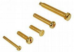 Brass machine screw