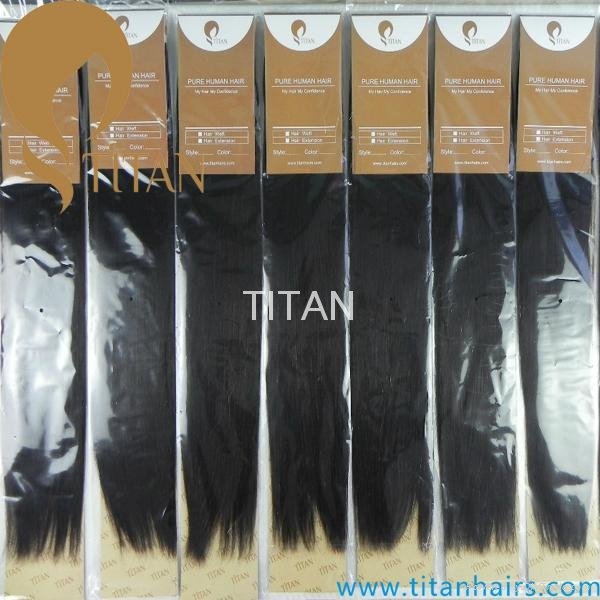 24inch natural black wholesale price Indian human Remy hair PU skin weft 3