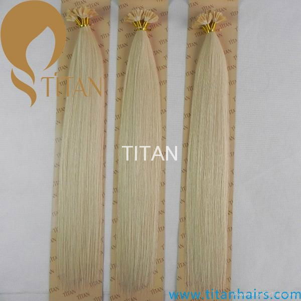 1g/pc 613# silky straight blonded Brazilian human remy hair U tip hair extension