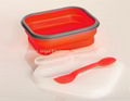 New design convenient silicone collapsible lunch box 3