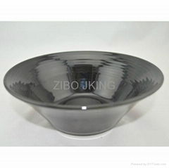 Color Glazed Ceramic Salad Bowl 