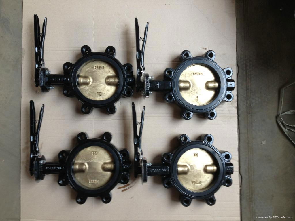 cast iron lug butterfly valve Aluminium Bronze Disc