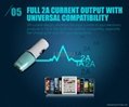 5V 2000ma USB Phone Car Charger for iPhone 5s 4