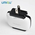 Dual USB Phone Charger for iphone 5s/Samsung S4 with US Plug 2