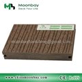 cheap timber grain wood plastic composite flooring solid WPC decking boards