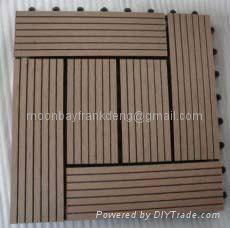 Slip resistance Outdoor WPC DIY Flooring tile