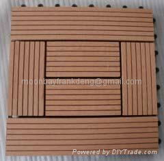 wood plastic garden tiles