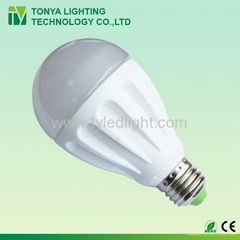 Dimmable E27 7W Ceramic led lamp with 3 years warranty