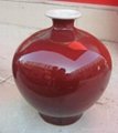 Jingdezhen single color glazed porcelain vase 2