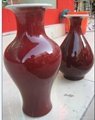 Jingdezhen single color glazed porcelain vase 5