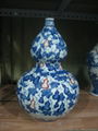 Wholesale Ceramic Decorative Double-gourd-shaped Vases