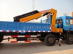 12 ton folding boom crane for truck from China manufacturer 