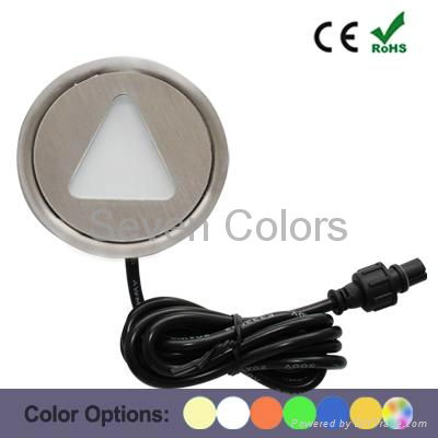 Colorful LED Floor Mounted Light Outdoor Deck/Step Light