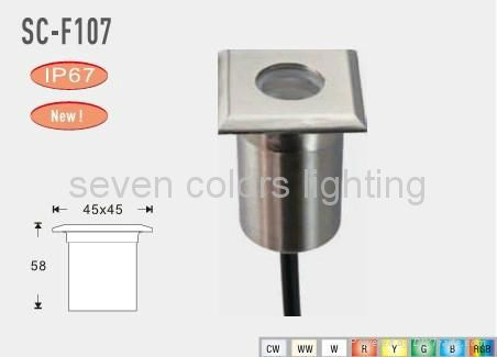 High Power 1W Stainless Steel Waterproof IP67 Led Underground Light