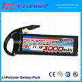 Li-polymer Battery pack 11.1V 25C