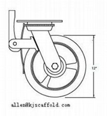 Caster scaffold