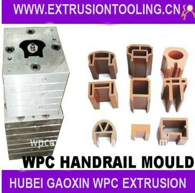 2013 Hubei China hot sale wpc handrails extrusion molds for outdoor steps 4