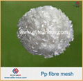 cement reinforcing polypropylene fibers PP mesh fiber 1