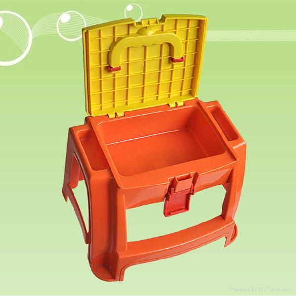 plastic storage stool size H23 made in china 4