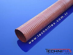 RED SILICONE COATED FIBERGLASS HOSE