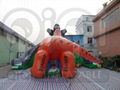 Inflatable King Kong Dinosaur Fight Gaint Slide  4