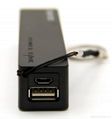 New Portable Mobile Power Bank USB 18650 Battery Charger Key Chain for Phones 3